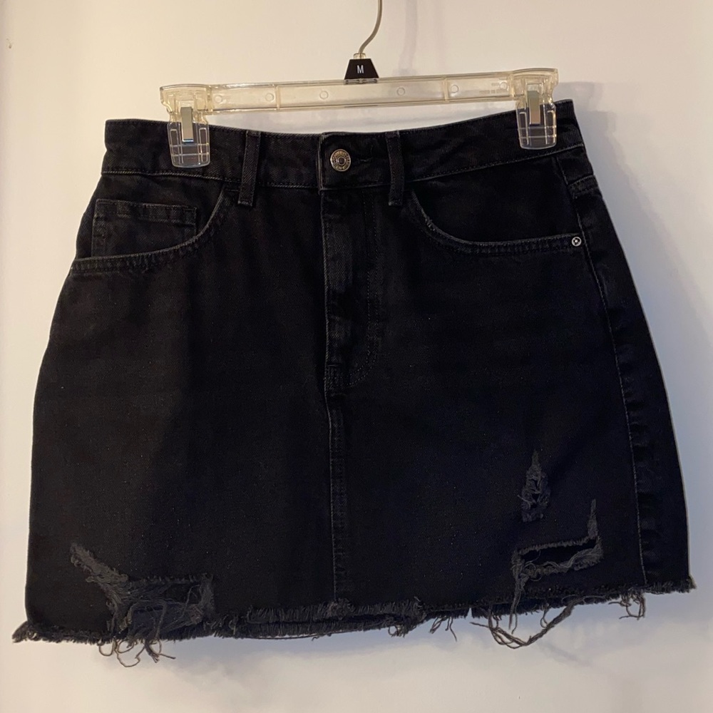 Forever 21 Black Jean Skirt